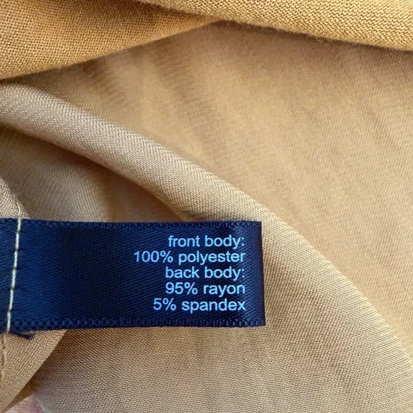 The Limited Women’s Mustard Yellow Sleeveless Keyhole Blouse Top Size Large - Picture 3 of 7